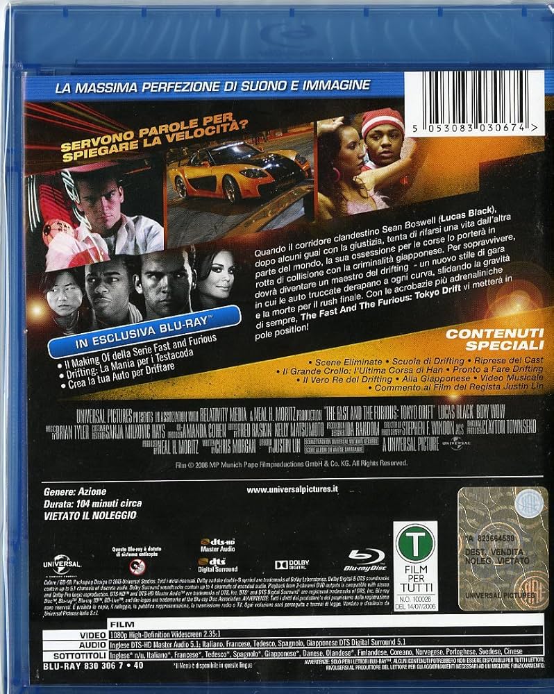 Amazon.com: The fast and the furious - Tokyo drift [Blu-ray